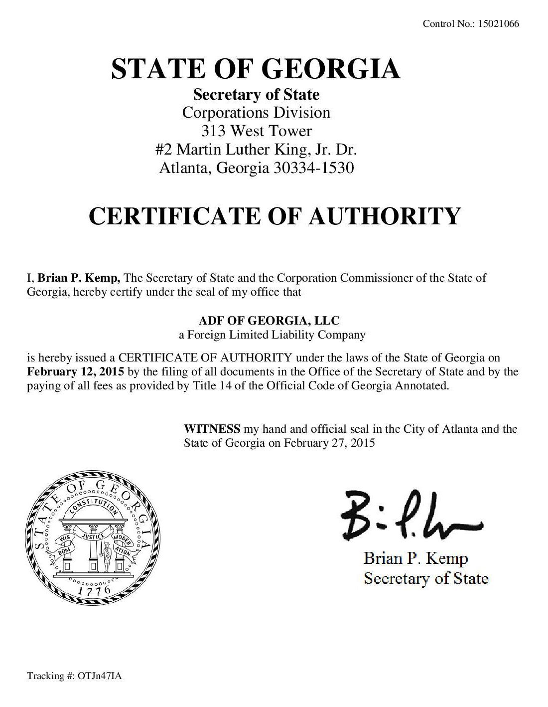 Georgia License