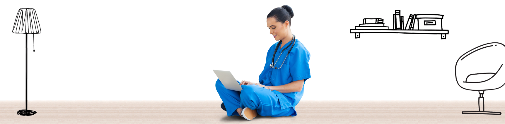 Woman applying for a personal loan on laptop